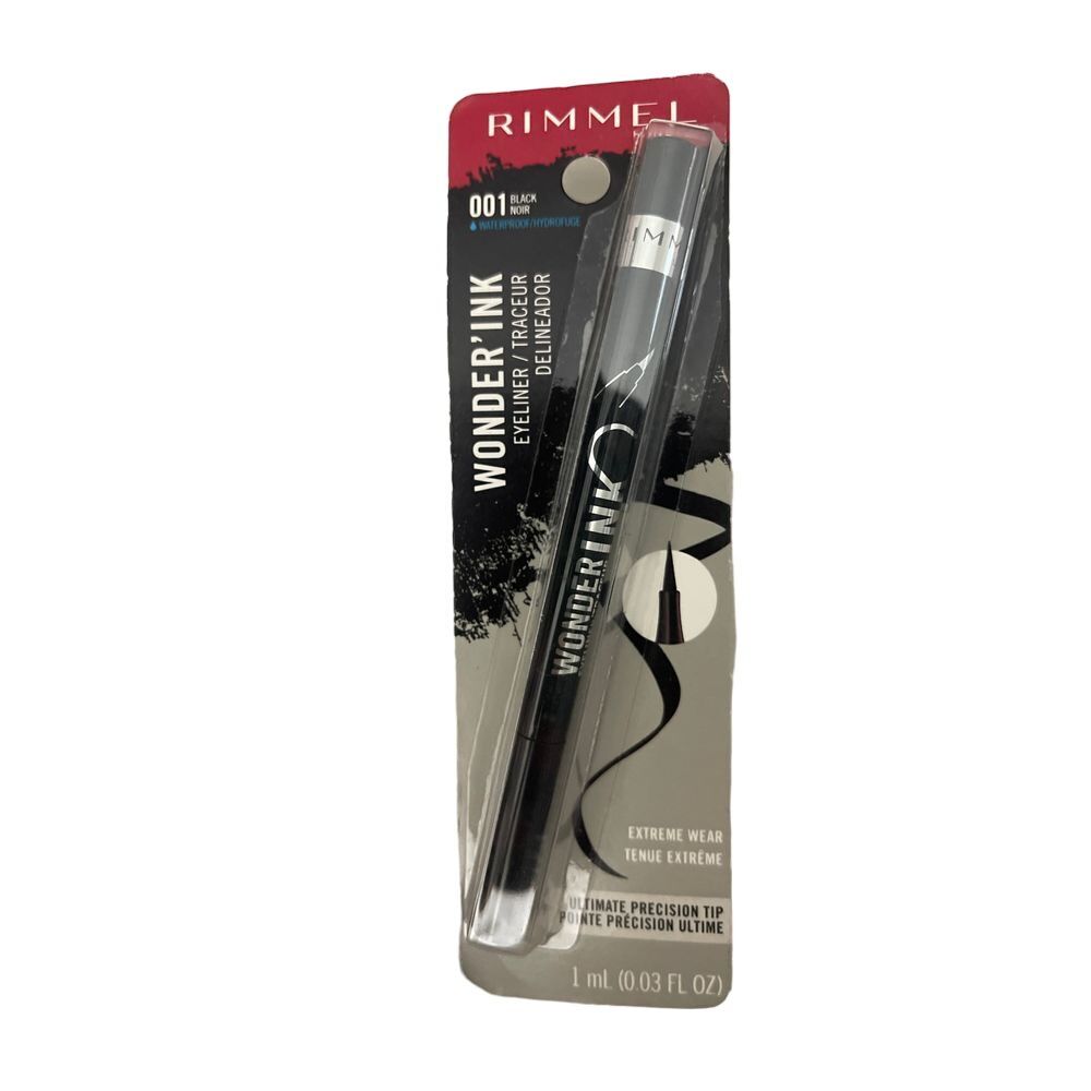 Rimmel Wonder'Ink Liquid Eyeliner Black Waterproof Precision‎ Tip 001. O-1